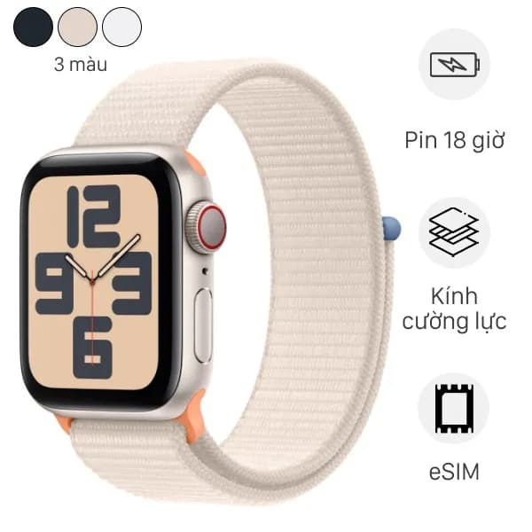 Top 1 so sánh giá Apple Watch SE 2 GPS + Cellular 44mm viền nhôm dây vải - Tìm sản phẩm giá rẻ nhất - Ảnh 2