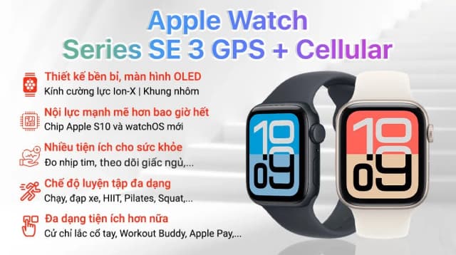 So sánh giá Apple Watch SE 3 GPS + Cellular 40mm viền nhôm dây thể thao rẻ nhất? - Ảnh 5