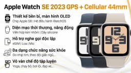 Apple Watch SE 3 GPS + Cellular 44mm viền nhôm dây thể thao - Giá rẻ nhất hôm nay - Ảnh 20