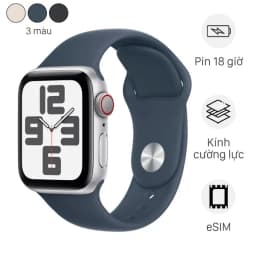 Apple Watch SE 3 GPS + Cellular 44mm viền nhôm dây thể thao - Giá rẻ nhất hôm nay - Ảnh 10
