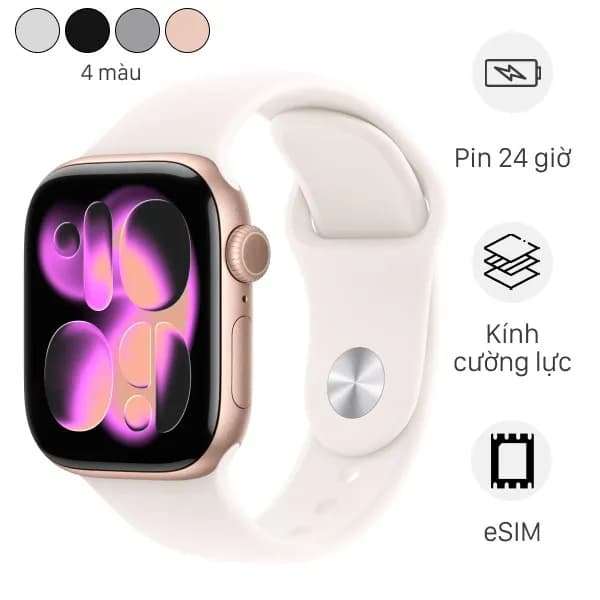 So sánh giá Apple Watch Series 11 GPS 42mm viền nhôm dây thể thao rẻ nhất? - Ảnh 2