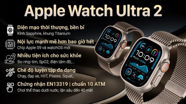 Top 1 so sánh giá Apple Watch Ultra 2 GPS + Cellular 49mm viền Titanium dây Ocean - Tìm sản phẩm giá rẻ nhất - Ảnh 31