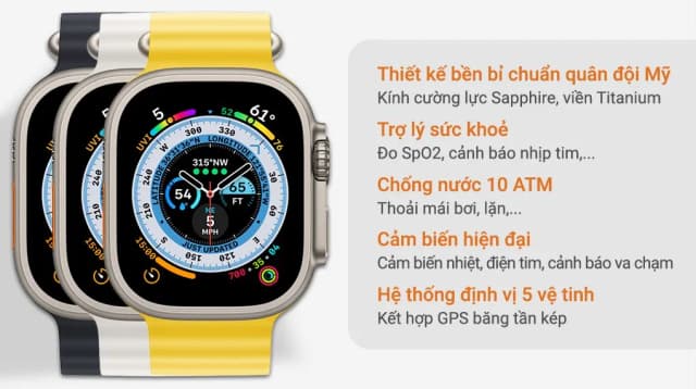 Top 1 so sánh giá Apple Watch Ultra 2 GPS + Cellular 49mm viền Titanium dây Ocean - Tìm sản phẩm giá rẻ nhất - Ảnh 51