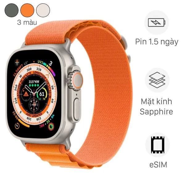 Top 1 so sánh giá Apple Watch Ultra 2 GPS + Cellular 49mm viền Titanium dây Ocean - Tìm sản phẩm giá rẻ nhất - Ảnh 54