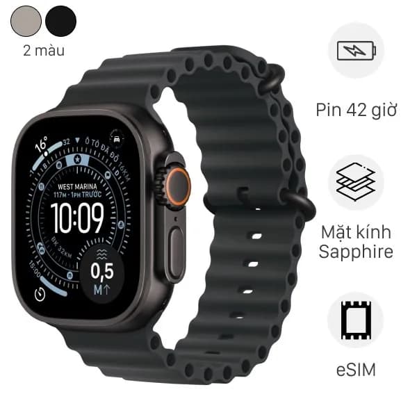 So sánh giá Apple Watch Ultra 3 GPS + Cellular 49mm viền Titanium dây Ocean rẻ nhất? - Ảnh 2