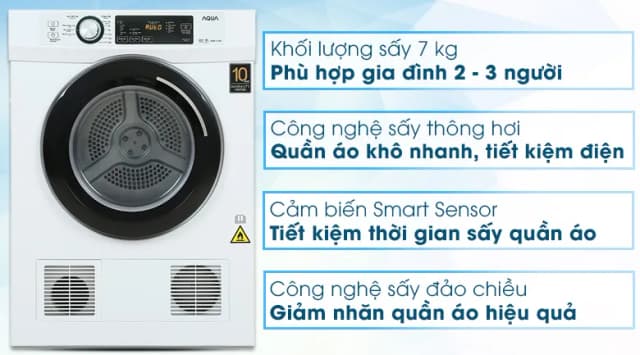 So sánh giá Máy sấy thông hơi Aqua 7 kg AQH-V700FW rẻ nhất? - Ảnh 2