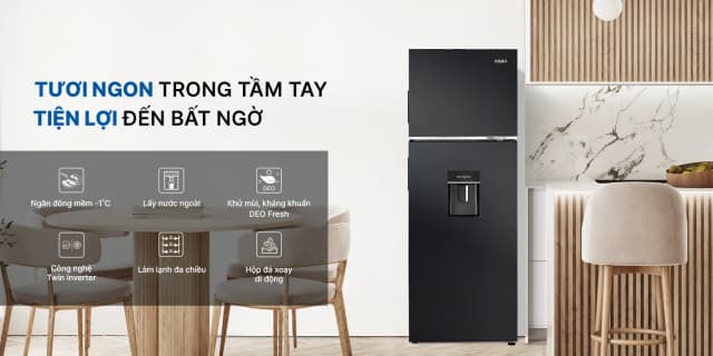 So sánh giá Tủ lạnh Aqua Inverter 279 lít AQR-T300FA(WFB) rẻ nhất? - Ảnh 13