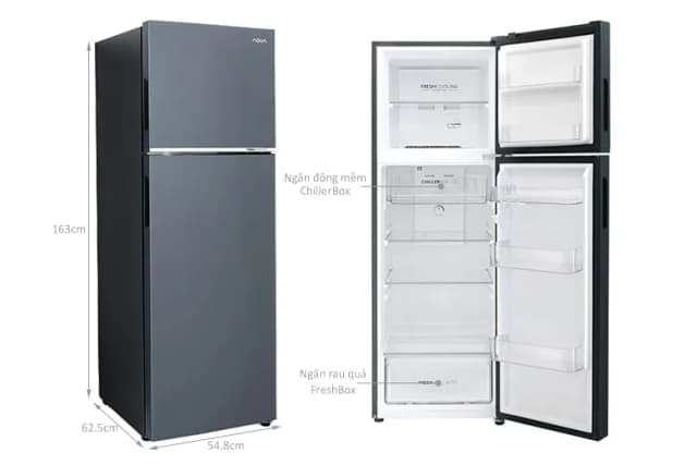 So sánh giá Tủ lạnh Aqua Inverter 283 lít AQR-T299FA(SL) rẻ nhất? - Ảnh 2