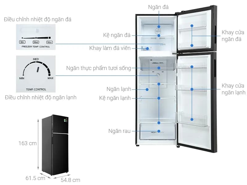 So sánh giá Tủ lạnh Aqua Inverter 283 lít AQR-T299FA(SL) - Tìm sản phẩm giá rẻ nhất - Ảnh 3