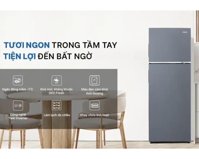 So sánh giá Tủ lạnh Aqua Inverter 283 lít AQR-T299FA(SL) rẻ nhất? - Ảnh 9