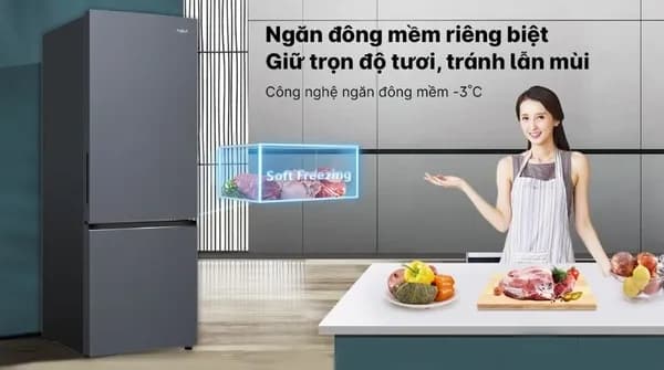 So sánh giá Tủ lạnh Aqua Inverter 292 lít AQR-B360MA(SLB) rẻ nhất? - Ảnh 7