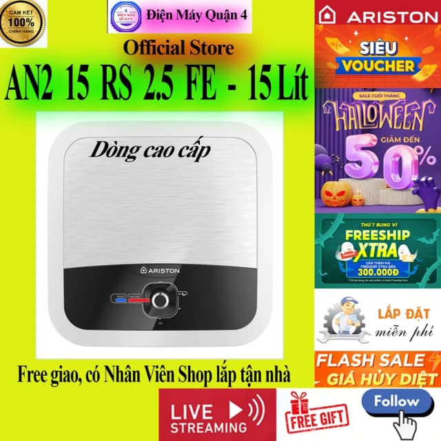 So sánh giá Máy nước nóng gián tiếp Ariston 15 lít 2500W AN2 15 RS 2.5 FE rẻ nhất? - Ảnh 11