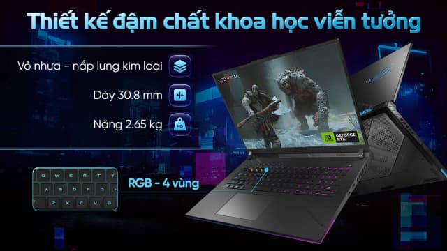 So sánh giá Laptop Asus Gaming ROG Strix G615JMR - S5155W (i7 14650HX, 32GB, 1TB, RTX5060 8GB, 2.5K 240Hz, Win11) rẻ nhất? - Ảnh 12