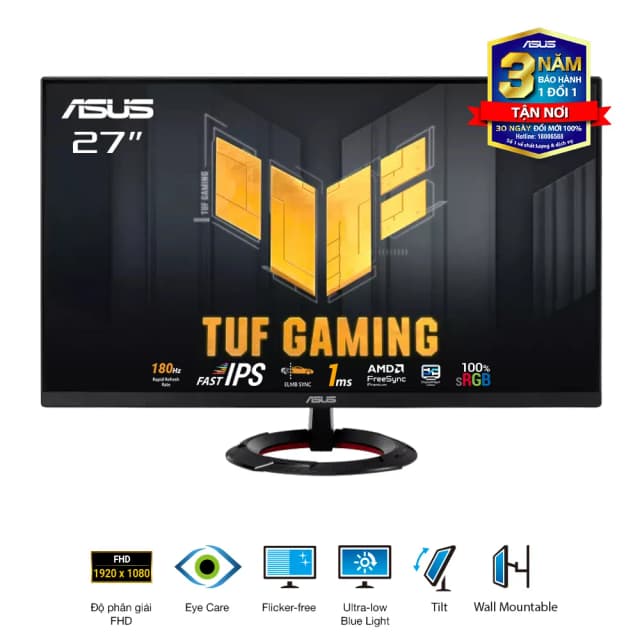 So sánh giá Màn hình Gaming Asus TUF VG279Q3R (27 inch, Full HD, Fast IPS, 180Hz, 1ms) rẻ nhất? - Ảnh 11
