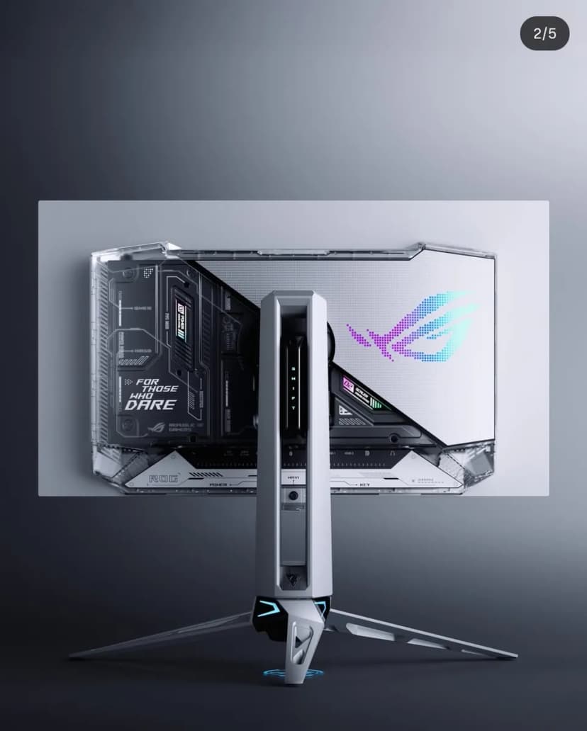 Màn hình Gaming Asus ROG Swift PG27AQWP-W (26.5 inch, QHD, WOLED, 720Hz, 0.02ms) - Giá rẻ nhất hôm nay - Ảnh 8