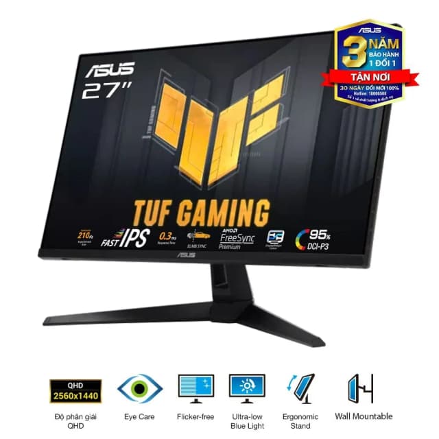 So sánh giá Màn hình Gaming Asus TUF Gaming VG27AQE5A (27 inch, QHD, IPS, 165Hz, 0.3ms) rẻ nhất? - Ảnh 2