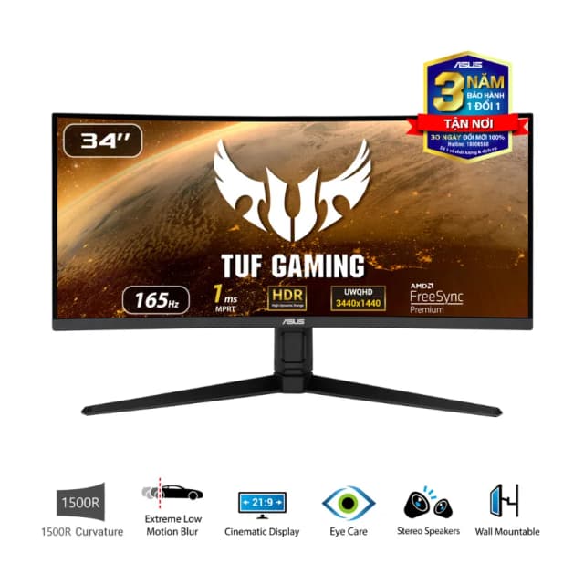 Top 1 so sánh giá Màn hình Gaming Asus TUF VG34WQML5A (34 inch, WQHD, VA, 250Hz, 1ms) - Tìm sản phẩm giá rẻ nhất - Ảnh 13
