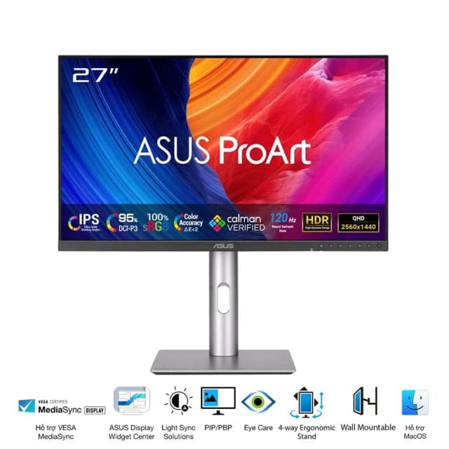 So sánh giá Màn hình Asus ProArt PA278QGV (27 inch 2K, IPS, 120Hz, 5ms) rẻ nhất? - Ảnh 3