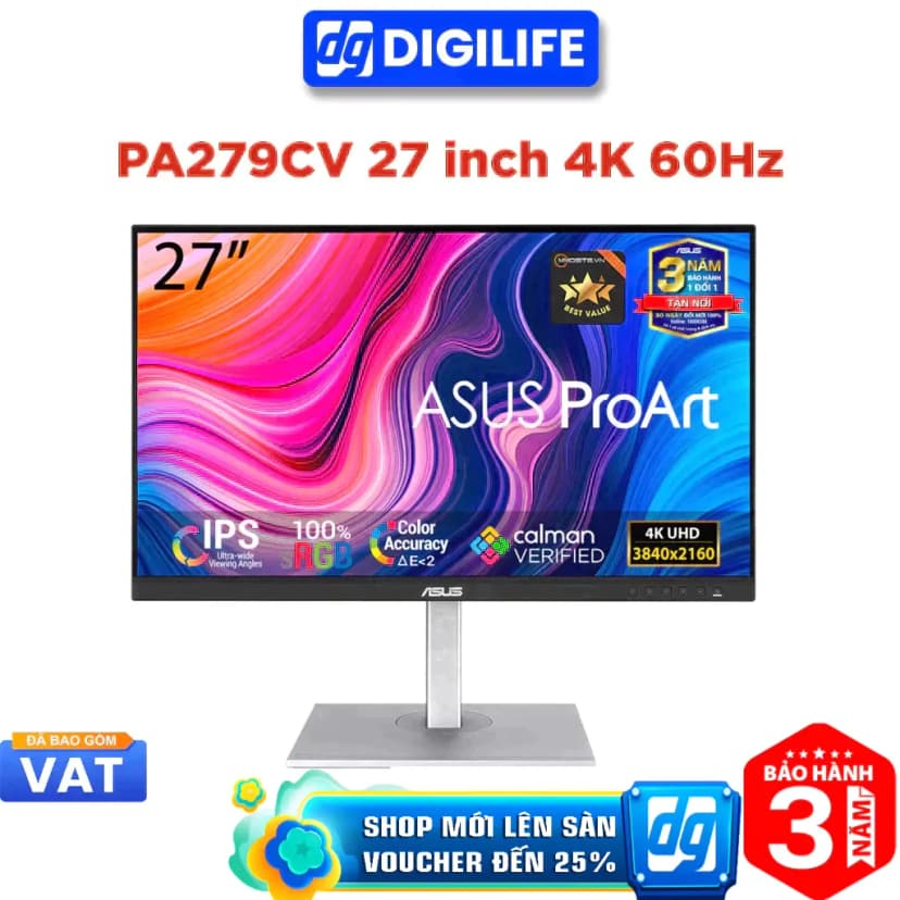 So sánh giá Màn hình Asus ProArt PA279CV 27 inch 4K/IPS/60Hz/5ms - Tìm sản phẩm giá rẻ nhất - Ảnh 2