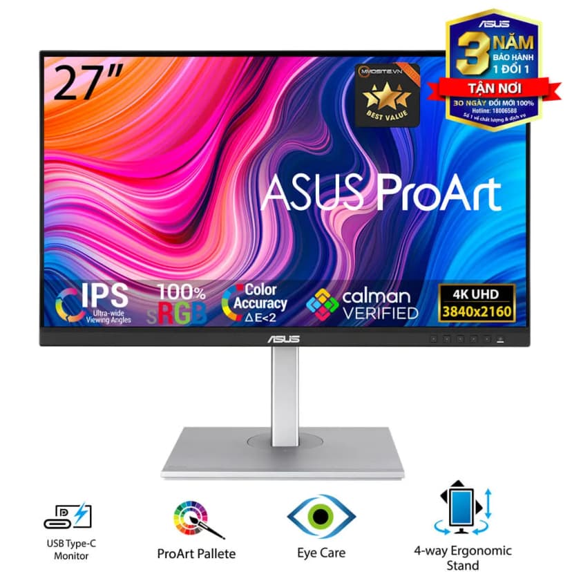So sánh giá Màn hình Asus ProArt PA279CV 27 inch 4K/IPS/60Hz/5ms - Tìm sản phẩm giá rẻ nhất - Ảnh 5