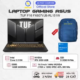 Laptop Asus TUF Gaming F16 FX607VJB - RL151W (Core 5 210H, 16GB, 512GB, RTX 3050 6GB, Full HD+, 144Hz, Win11) - Giá rẻ nhất hôm nay - Ảnh 10