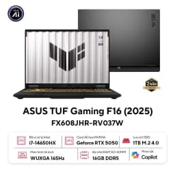 Laptop Asus TUF Gaming F16 FX608JHR - RV037W (i7 14650HX, 16GB, 1TB, RTX 5050 8GB, WUXGA 165Hz, Win11) - Giá rẻ nhất hôm nay - Ảnh 1