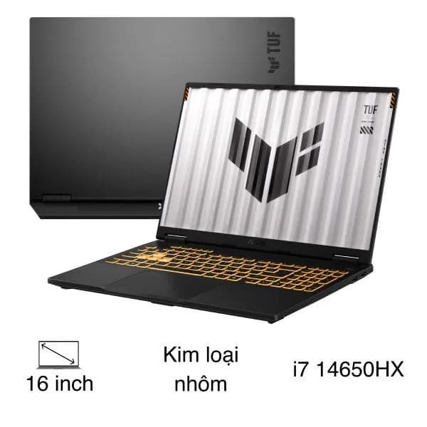 Laptop Asus TUF Gaming F16 FX608JMI - TU241W (i7 14650HX, 16GB, 512GB, RTX 5060 8GB, Full HD+ 144Hz, Win11) - Giá rẻ nhất hôm nay - Ảnh 1