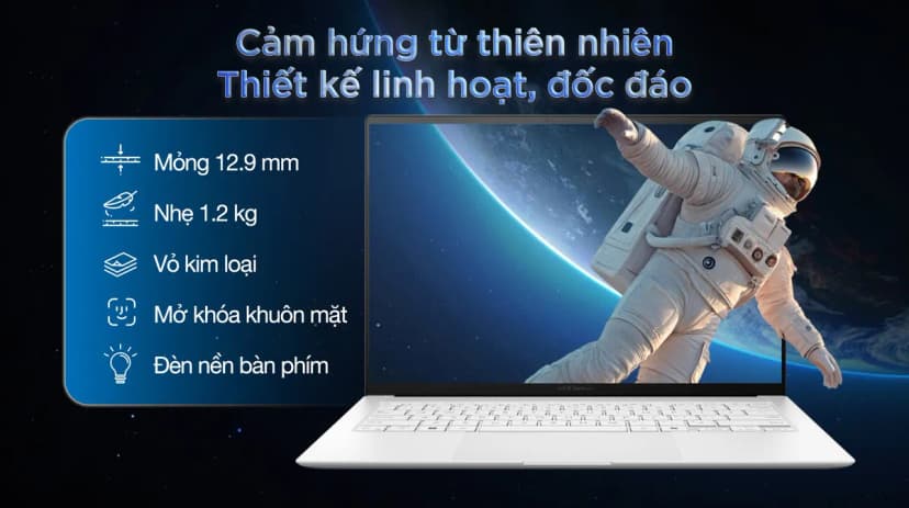 Laptop Asus Zenbook S 14 UX5406SA - PV140WS (Ultra 7 258V, 32GB, 1TB, 2.8K OLED 120Hz, OfficeHS, Win11) - Giá rẻ nhất hôm nay - Ảnh 2