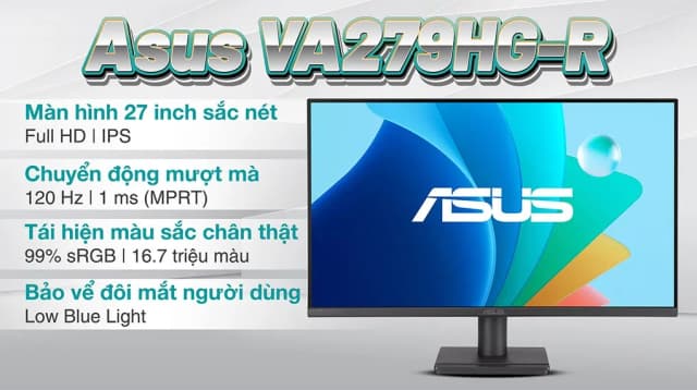 So sánh giá Màn hình Asus VA279HG-R 27 inch FHD/IPS/120Hz/1ms rẻ nhất? - Ảnh 3