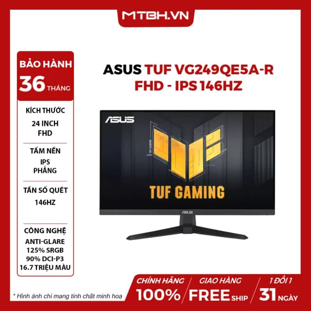 So sánh giá Màn hình Gaming Asus TUF VG249QE5A 23.8 inch FHD/IPS/146Hz/1ms rẻ nhất? - Ảnh 18