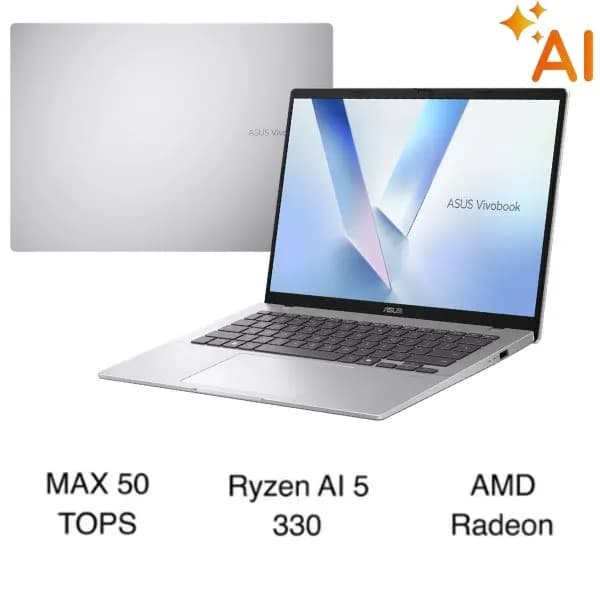 Laptop Asus Vivobook 14 M1407KA - LY849W (R5 AI 330, 16GB, 512GB, WUXGA, Win11) - Giá rẻ nhất hôm nay - Ảnh 1