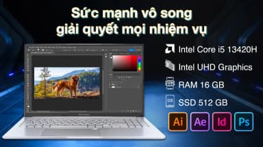 Laptop Asus Vivobook 15 OLED A1505VA - MA515WS (i5 13420H, 16GB, 512GB, 2.8K OLED 120Hz, OfficeH24+365, Win11) - 6