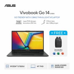Laptop Asus VivoBook Go 14 E1404FA - EB945W (R5 40, 16GB, 512GB, Full HD, Win11) - Giá rẻ nhất hôm nay - Ảnh 3
