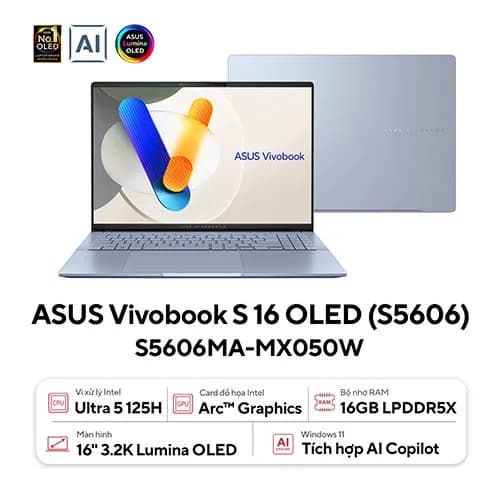 Top 1 so sánh giá Laptop Asus Vivobook S 16 OLED S5606MA - MX050W (Ultra 5 125H, 16GB, 512GB, 3.2K OLED 120Hz, Win11) - Tìm sản phẩm giá rẻ nhất - Ảnh 9