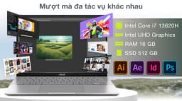 Laptop Asus Vivobook S14 S3407VA - LY053W (i7 13620H, 16GB, 512GB, WUXGA, Win11) - Giá rẻ nhất hôm nay - Ảnh 3