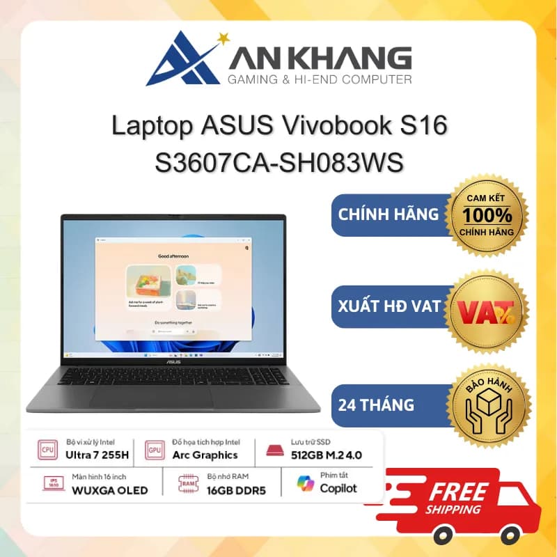 So sánh giá Laptop Asus Vivobook S16 S3607CA - SH083WS (Ultra 7 255H, 16GB, 512GB, Full HD OLED, OfficeH24+365, Win11) - Tìm sản phẩm giá rẻ nhất - Ảnh 11