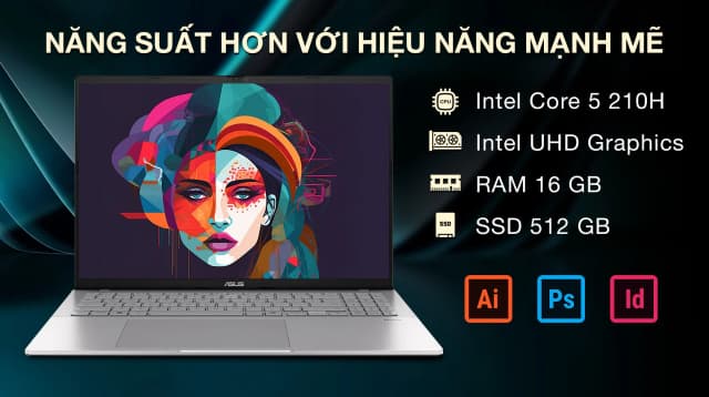 Top 1 so sánh giá Laptop Asus Vivobook S16 S3607VA - RP155WS (Core 5 210H, 16GB, 512GB, WUXGA 144Hz, OfficeH24+365, Win11) - Tìm sản phẩm giá rẻ nhất - Ảnh 7
