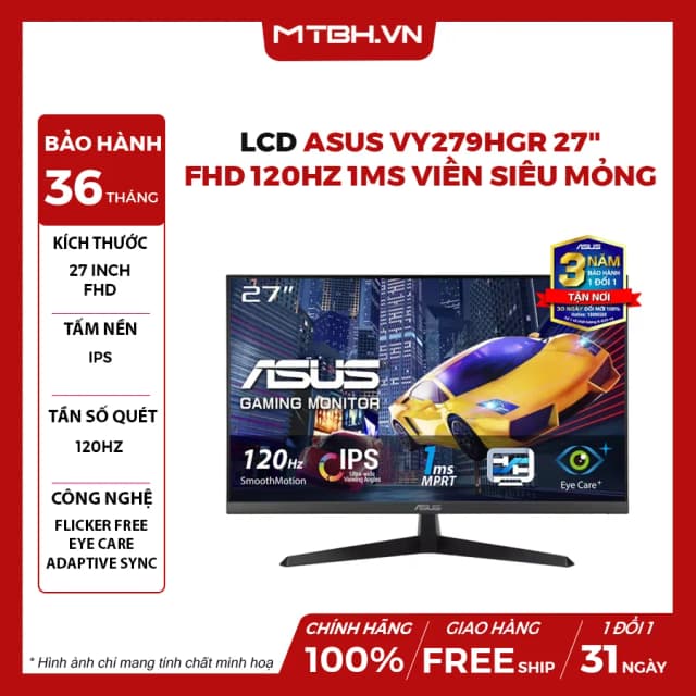 So sánh giá Màn hình Asus VY279HGR 27 inch FHD/IPS/120Hz/1ms rẻ nhất? - Ảnh 9