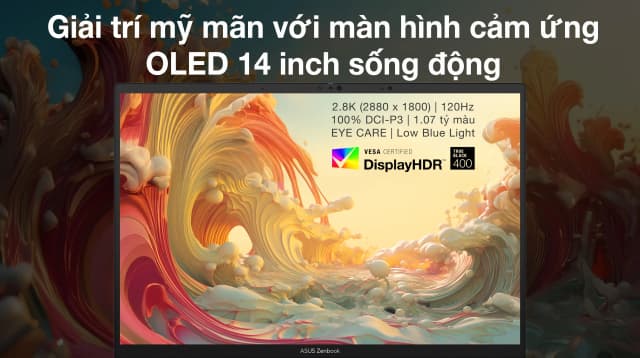 Laptop Asus Zenbook 14 UX3405CA - PZ204WS (Ultra 9 285H, 32GB, 1TB, 2.8K 120Hz, Cảm ứng, OfficeH24+365, Win11) - 12