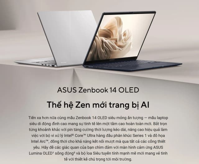 Laptop Asus Zenbook 14 UX3405CA - PZ204WS (Ultra 9 285H, 32GB, 1TB, 2.8K 120Hz, Cảm ứng, OfficeH24+365, Win11) - 15