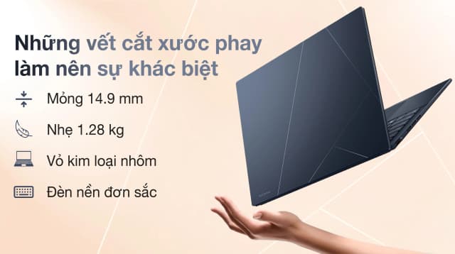 Laptop Asus Zenbook 14 UX3405CA - PZ204WS (Ultra 9 285H, 32GB, 1TB, 2.8K 120Hz, Cảm ứng, OfficeH24+365, Win11) - 5