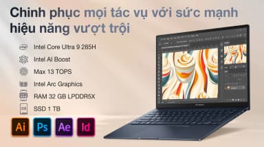Laptop Asus Zenbook 14 UX3405CA - PZ204WS (Ultra 9 285H, 32GB, 1TB, 2.8K 120Hz, Cảm ứng, OfficeH24+365, Win11) - 7