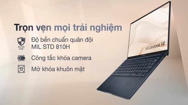 Laptop Asus Zenbook 14 UX3405CA - PZ204WS (Ultra 9 285H, 32GB, 1TB, 2.8K 120Hz, Cảm ứng, OfficeH24+365, Win11) - 8