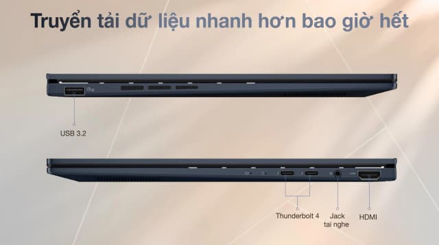 Laptop Asus Zenbook 14 UX3405CA - PZ204WS (Ultra 9 285H, 32GB, 1TB, 2.8K 120Hz, Cảm ứng, OfficeH24+365, Win11) - 10