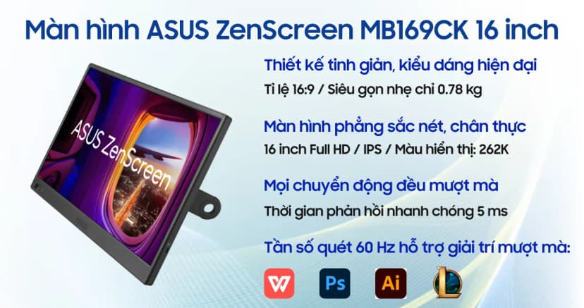 Màn hình di động Asus ZenScreen MB16FC (16 inch, WUXGA, IPS, 75Hz, 5ms) - Giá rẻ nhất hôm nay - Ảnh 25