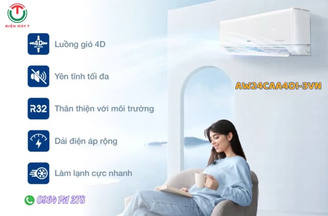 So sánh giá Máy lạnh AUX Inverter 2.5 HP AW24CAA4DI-3VN rẻ nhất? - Ảnh 13
