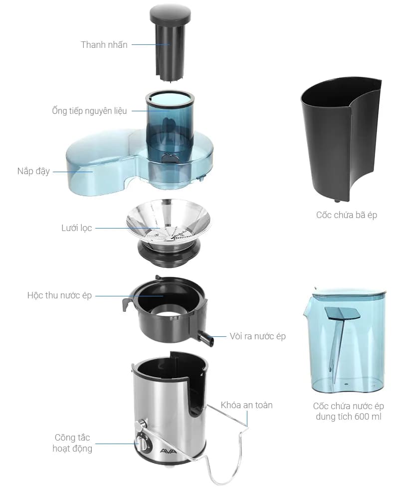 So sánh giá Máy ép trái cây AVA AJ02 - Tìm sản phẩm giá rẻ nhất - Ảnh 9