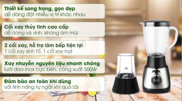 So sánh giá Máy xay sinh tố đa năng AVA BL1055-CB rẻ nhất? - Ảnh 11