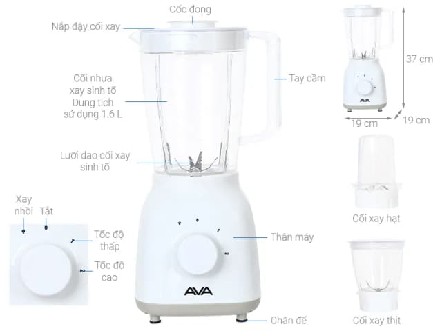 Top 1 so sánh giá Máy xay sinh tố đa năng AVA BL9006-GS - Tìm sản phẩm giá rẻ nhất - Ảnh 19