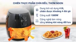 Nồi chiên không dầu AVA 4 lít HB-8027 - Giá rẻ nhất hôm nay - Ảnh 2